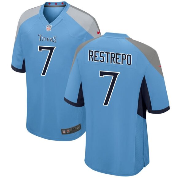 Mens Youths Kids Womens Xavier Restrepo Blue Stitched Jersey